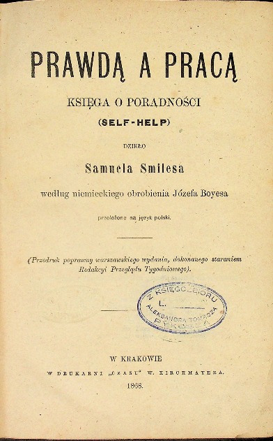 Prawdą a pracą 1868 r.