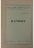 O Korekcie,1950r.