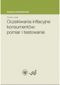 Oczekiwania inflacyjne konsumentów pomiar i testowanie