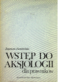 Wstęp do aksjologii dla prawników