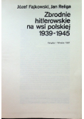 Zbrodnie hitlerowskie na wsi polskiej 1939 1945