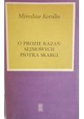 O prozie kazań sejmowych Piotra Skargi