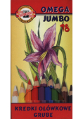Kredki Omega Jumbo 18 kolorów