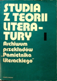 Studia z teorii literatury 2