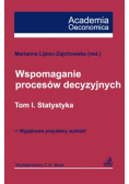 Wspomaganie procesów decyzyjnych Tom I Statystyka