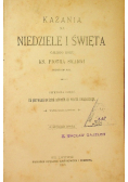 Kazania na niedziele i święta całego roku Część I 1899 r.