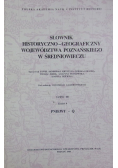 Słownik historyczno geograficzny województwa poznańskiego