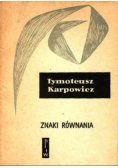 Znaki równania