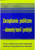 Zarządzanie publiczne elementy teorii i praktyki