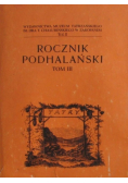 Rocznik Podhalański Tom III
