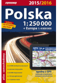 Polska Atlas samochodowy 1:250 000
