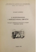 O rozpoznawaniu i wartościowaniu obrazów