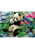 Mozaika diamentowa 5D - Panda 40x30cm