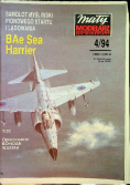 Mały modelarz  Miesięcznik ligi obrony kraju dla młodzieży nr 4 Samolot myśliwski pionowego startu i lądowania BAe Sea Harrier
