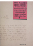 Rok nadziei i rok klęski 1791 do 1792