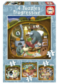 Puzzle 4w1 Leśne opowieści