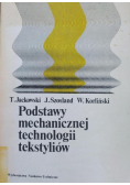 Podstawy mechanicznej technologii tekstyliów