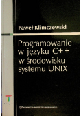 Programowanie w języku C + + w środowisku systemu UNIX