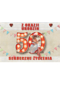 Zaproszenie Urodziny 50 (10szt)