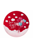 Talerzyki papierowe Love 18cm 6szt