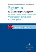 Egzamin na tłumacza przysięgłego Wzory umów Spółki