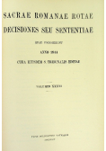 Sacrae Romanae Rotae Decisiones seu sententiae Tom XXXVI 1944 r.
