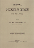 Sprawa o Kościół w Ostrogu na Wołyniu