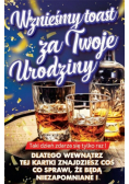Karnet Urodziny z nakładką na butelkę