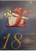 Karnet Urodziny 18 męskie