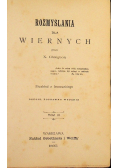 Rozmyślania dla wiernych Tom III 1895 r.