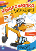 Kolorowanka z tatuażami Maszyny budowlane