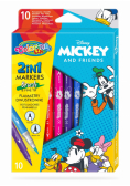 Flamastry dwustronne Colorino Kids 10 kolorów Mickey
