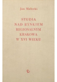 Studia nad rynkiem regionalnym Krakowa w XVI wieku
