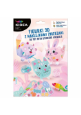 Figurki 3D z naklejkami Zwierzaki KIDEA