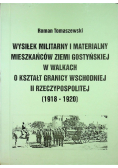 Wysiłek militarny i materialny mieszkańców ziemi gostyńskiej