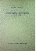 Wspomnienia i dokumenty 1877 - 1920