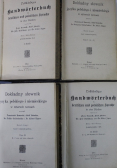 Dokładny słownik języka polskiego i niemieckiego Tom 1 do 4  ok. 1908 r.