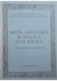 Myśl Ariańska w Polsce XVII wieku