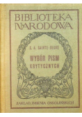 Wybór pism krytycznych