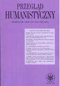 Przegląd Humanistyczny Nr 2 / 19
