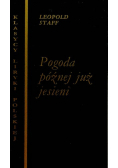 Pogoda późnej już jesieni