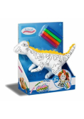 Dinozaur średni Koloruj na okrągło