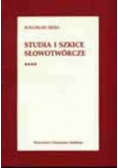 Studia i szkice słowotwórcze