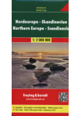Skandynawia Europa Północna mapa 1:2 000 000