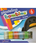 Plastelina 6 kolorów Bambino