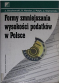 Formy zmniejszania wysokości podatków w Polsce