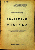 Telepatja a mistyka 1929 r.