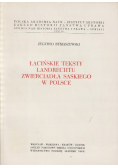 Łacińskie teksty Landrechtu Zwierciadła Saskiego w Polsce