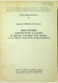 Rzeczowniki zapożyczone z łaciny w języku polskim XVII wieku