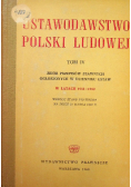 Ustawodawstwo Polski Ludowej Tom IV